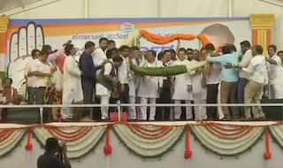 Karnataka Assembly Elections: Seven Rebel Janata Dal (Secular) MLAs Join Congress in Presence of Rahul Gandhi in Mysuru