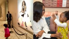 Michelle Obama Finally Meets the Little Girl Whose Photo of Being Awestruck By Her Portrait Had Gone Viral