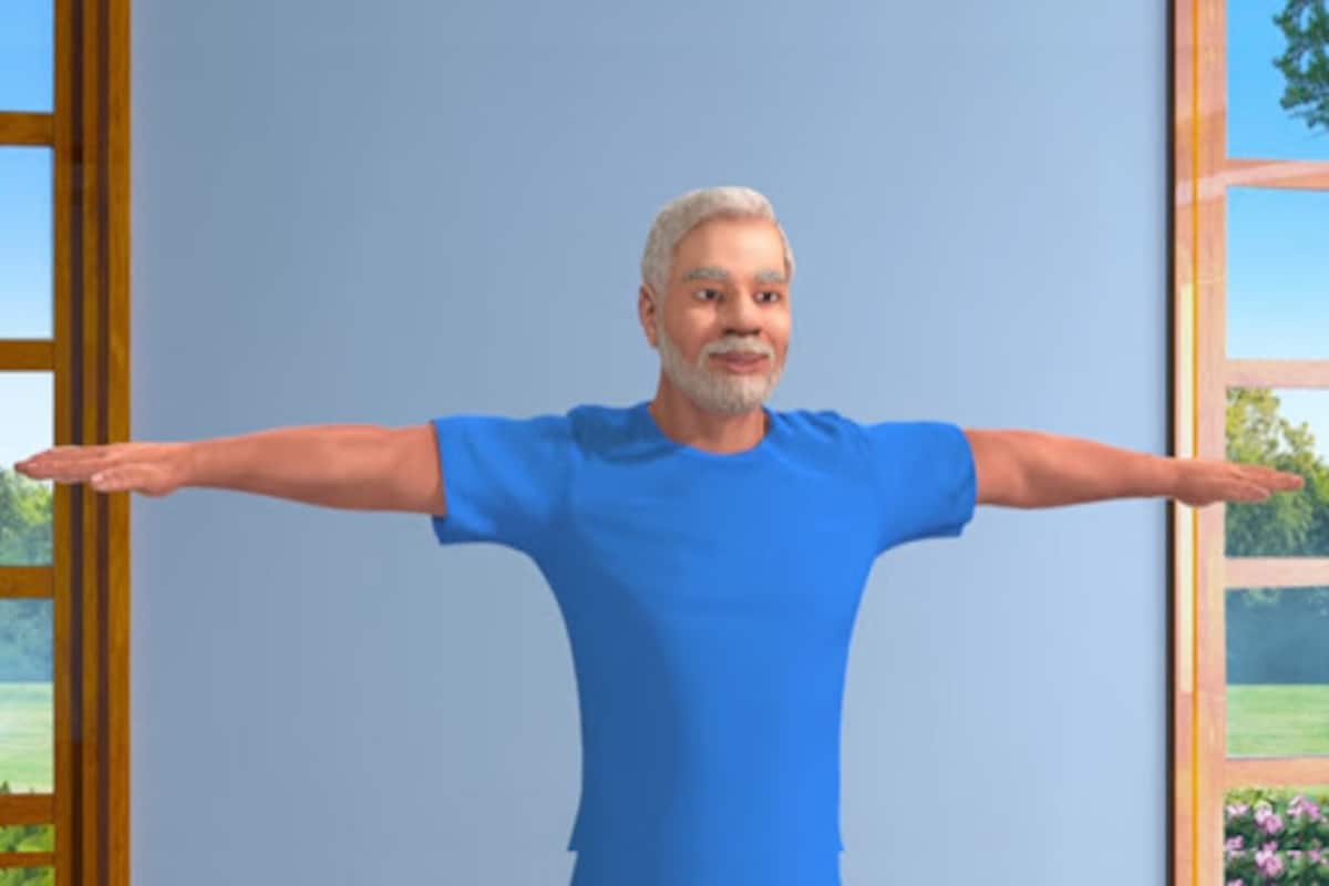 Narendra Modi in His New Animated Avatar is Your New Yoga Teacher Online:  Watch Video 
