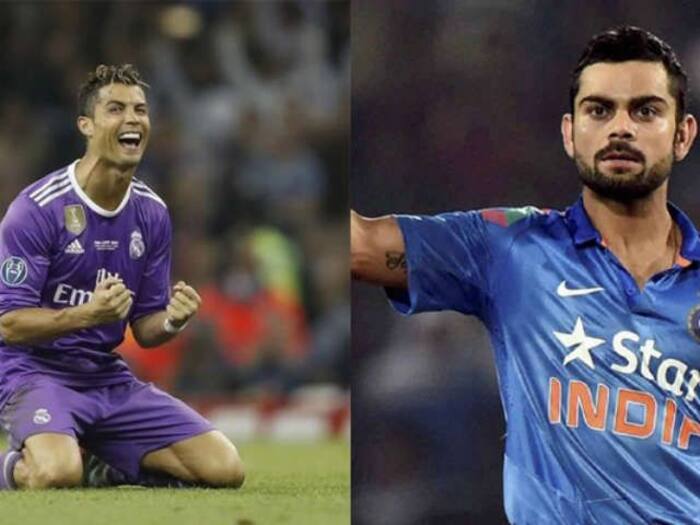Virat Kohli Meets Cristiano Ronaldo In A Dream Come True Advertisement Virat Kohli Meets Cristiano Ronaldo In A Dream Come True Advertisement