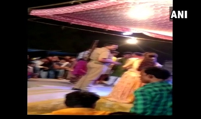 Uttar Pradesh Unnao Cop Caught On Camera Showering Money On Dancers
