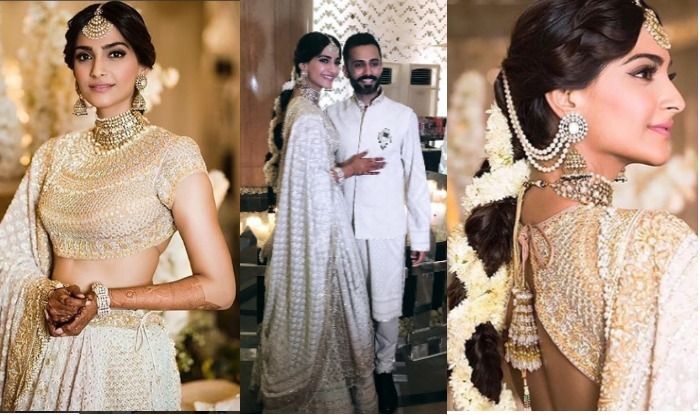 Fashion Metropolitan: Sonam Kapoor looking beautiful in one of Rohit Bal's Bridal  Lehengas