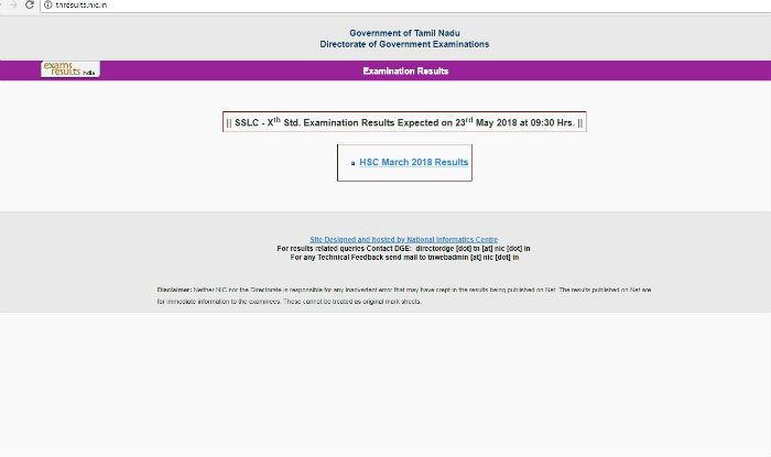 TN 10th Results 2018