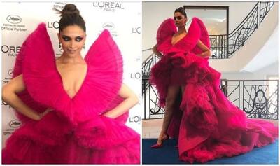 deepika padukone cannes 2018 pink dress Deepika Padukone wows in hot pink Ashi Studio couture gown on final day at Cannes Film Festival 2018 Firstpost