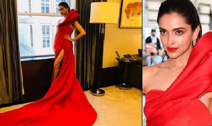 Deepika Padukone Stuns In A Red Prabal Gurung Number At The Met