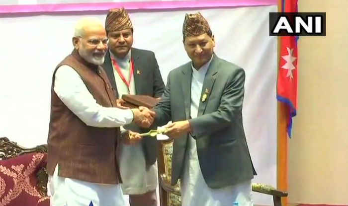 Pm narendra modi presented with key to kathmandu, says india stands shoulder to shoulder with nepal in its progress