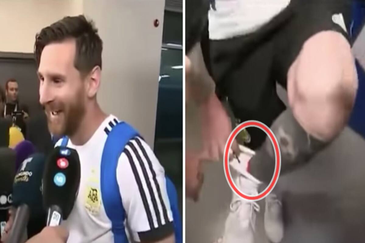 FIFA World Cup 2018: Argentina Star Lionel Messi REVEALS Truth Behind  Ribbon in His Boots Given by Journalist, Wins Hearts Instantly — WATCH |  India.com