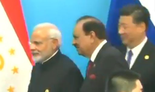 SCO Summit 2018: Prime Minister Narendra Modi, Pakistan President Mamnoon Hussain Shake Hands