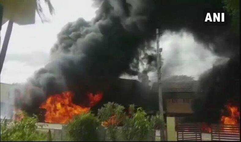 Karnataka: Two Injured as Petrol Tankers Catch Fire in Chikkamagaluru District