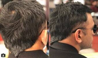 MS Dhoni Flaunts New Hair Style, The Old “V Hawk” is Back — PICS 