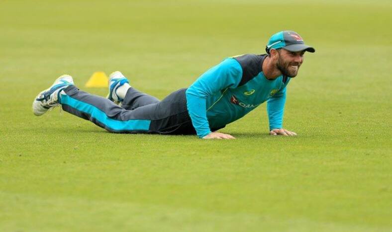 File image of Glenn Maxwell during an Australia Net Session in London_Getty