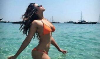 Best Desi Nude Beach - Maaya Actress Shama Sikander Looks Her Boldest Best in Orange Bikini During  in Greece Vacay- View Pictures | India.com