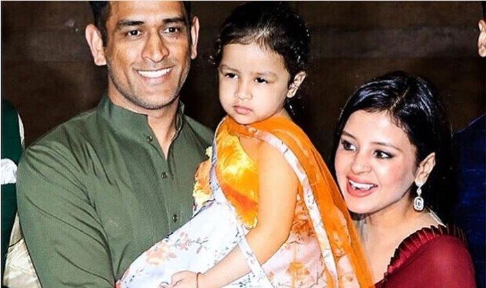 MS Dhoni, Wife Sakshi and Daughter Ziva Attend Poorna Patel’s Sangeet ...