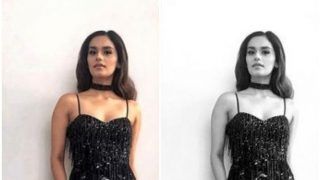 Miss World Manushi Chhillar Looks Her Sexiest Best in an All Black Outfit Miss World Manushi Chhillar Looks Her Sexiest Best in an All Black Outfit