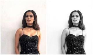 Miss World Manushi Chhillar Looks Her Sexiest Best in an All Black Outfit