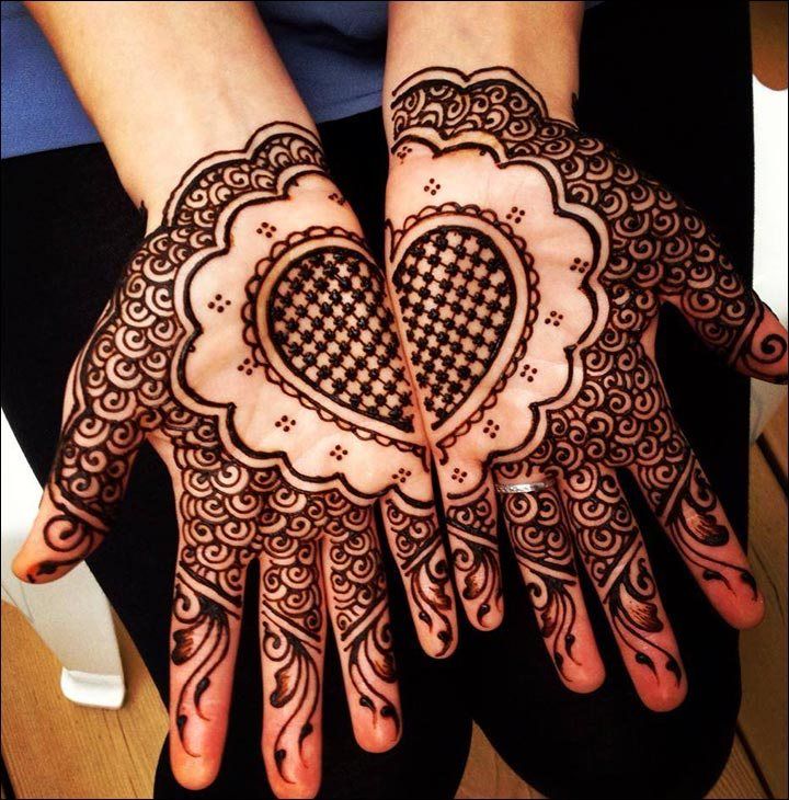 dil mehndi design - heart mehndi design - jewellery mehndi design - mehandi  ke design - #mehn...