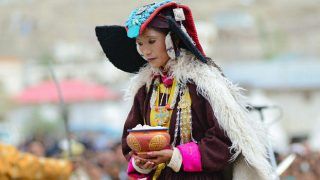 Bewitching traditional attire of the Ladakhis Bewitching traditional attire of the Ladakhis