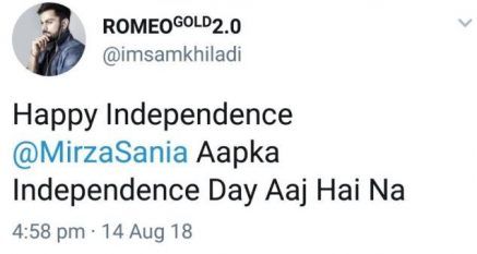 Sania Mirza Replies to Troll on Pakistan's Independence Day