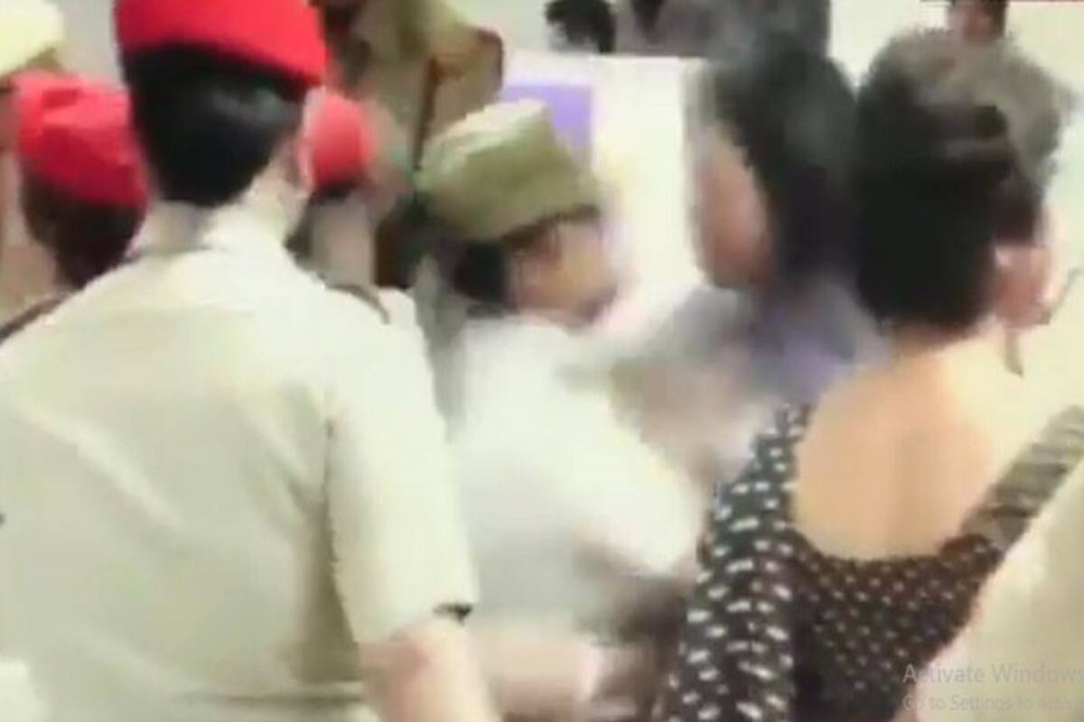 On cam: TMC MLA Mahua Moitra assaults woman cop at Silchar airport