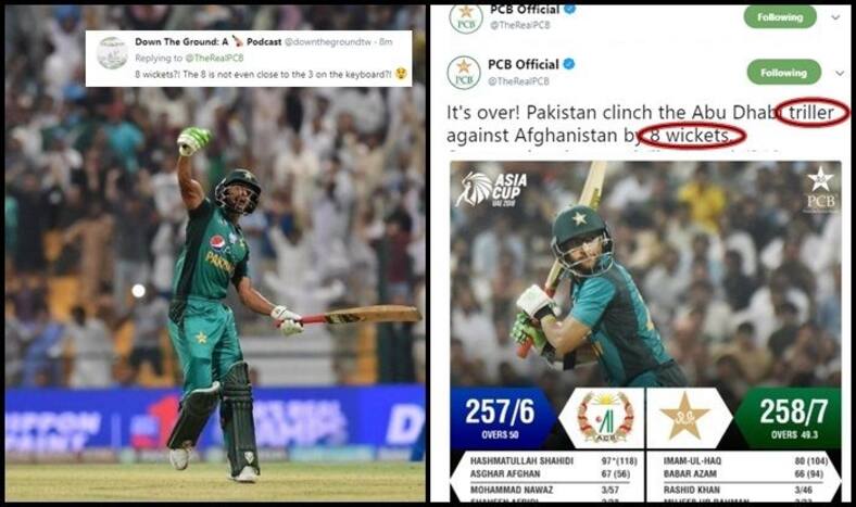 Asia Cup 2018 Super Four, Pakistan vs Afghanistan: Pakistan Win by 3 Wickets, Post 8 Wickets on PCB Handle, Goof-up Gets Trolled