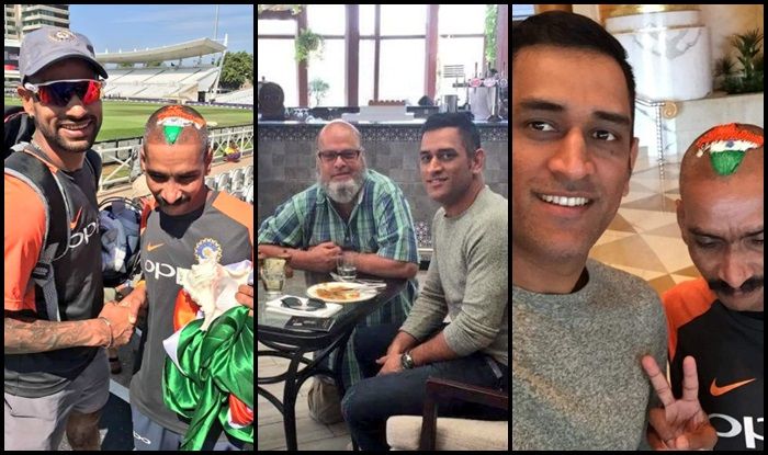 Superfan sudhir meets ms dhoni, dhawan after asia cup triumph