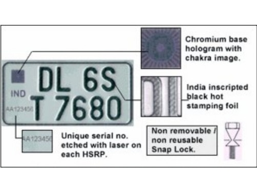 duplicate high security number plate online apply delhi