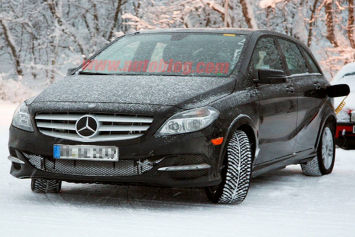 Spied Mercedes Benz B Class Ev India Com