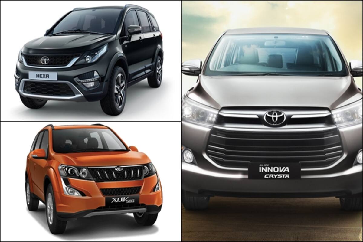 Tata Hexa Vs Mahindra Xuv500 Vs Toyota Innova Crysta Price