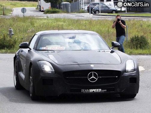 Spy Shots – Mercedes Benz SLC AMG prototype caught on test | India.com