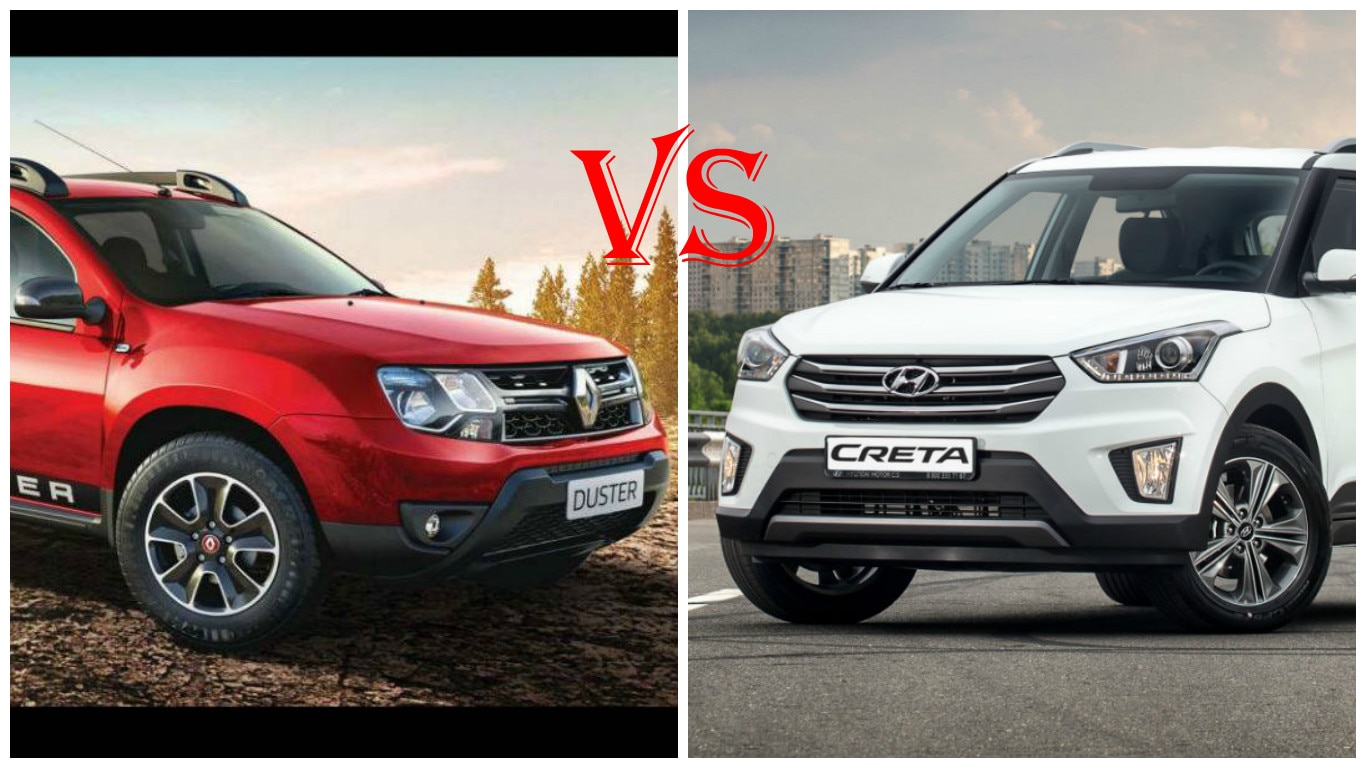 Renault Duster Petrol CVT vs Hyundai Creta AT Price, features and