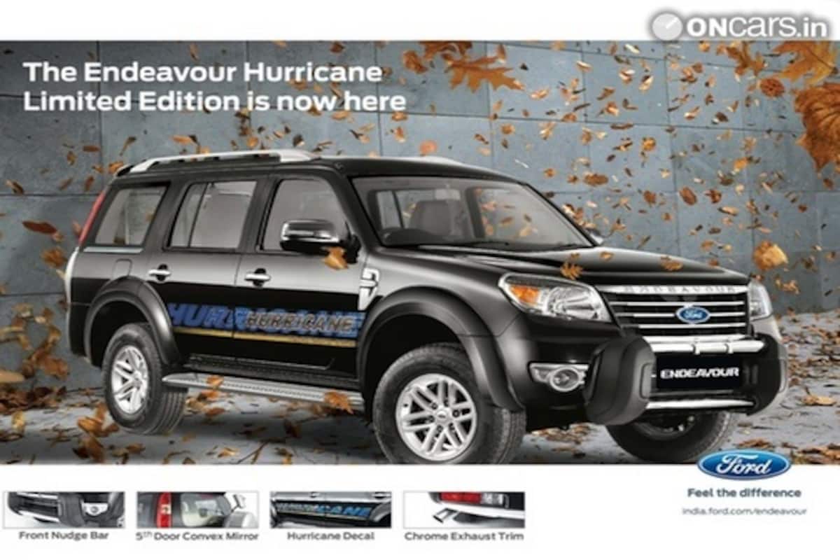 Ford Endeavour 4 4 Hurricane Limited Edition Launched India Com