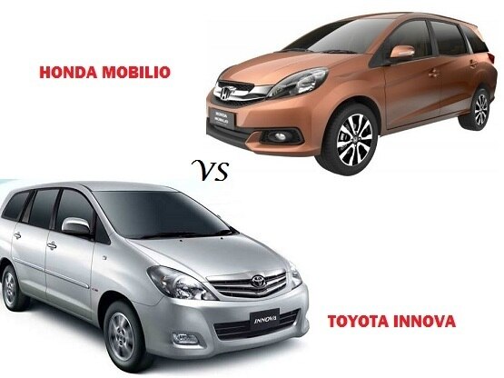 Comparison Honda Mobilio Vs Toyota Innova: compare price 