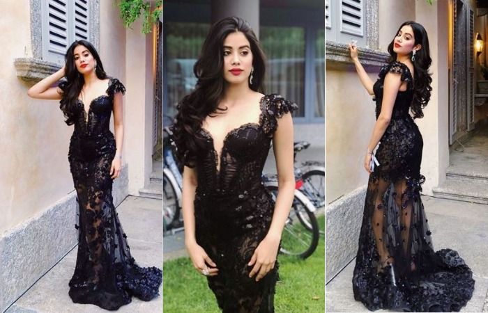 Janhvi Kapoor Redefines Hotness In A Bold Sheer Black Gown See Pictures