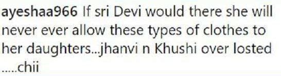 Khushi Kapoor trolled