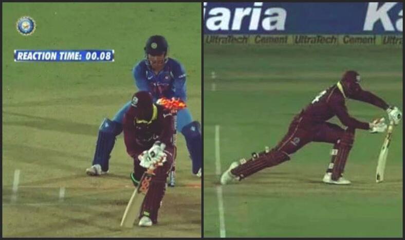 India vs West Indies 4th ODI: MS Dhoni Faster Than Lightening, Stumps Keemo Paul in 0.08 Seconds -- WATCH