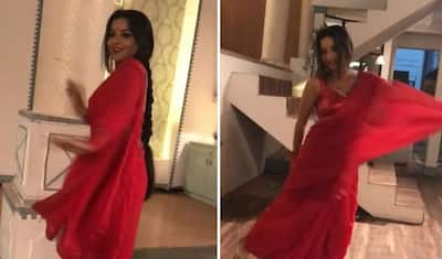 400px x 235px - Bhojpuri Hot Bomb And Nazar Fame Monalisa Looks Sexy as She Grooves to Dil  Diyan Gallan in Red Hot See-through Saree â€“ Watch Video | India.com