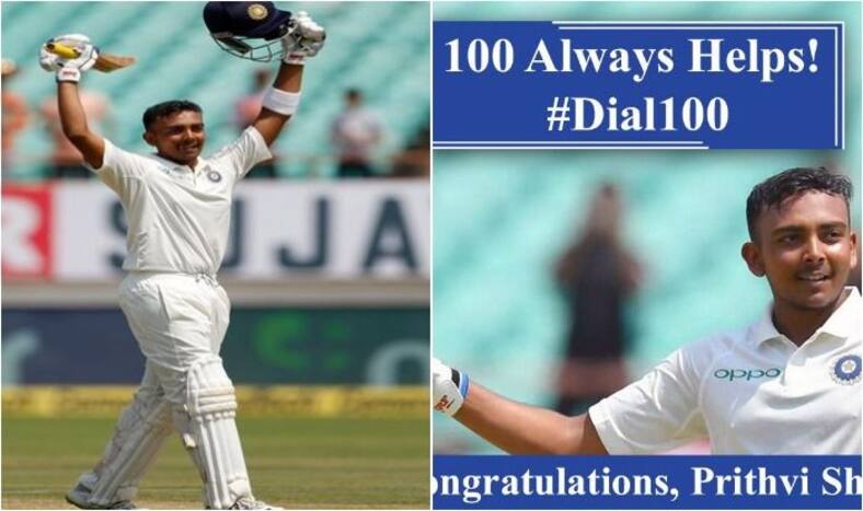 India vs West Indies 2018, 1st Test Rajkot: Mumbai Police Posts Quirky Tweet to Congratulate Centurion And Fellow Mumbaikar Prithvi Shaw