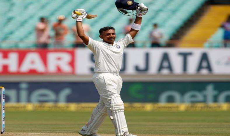 LIVE Cricket Score, India vs West Indies 2018, 1st Test Day 1 at Rajkot: Devendra Bishoo Removes Prithvi Shaw For 134 on Debut