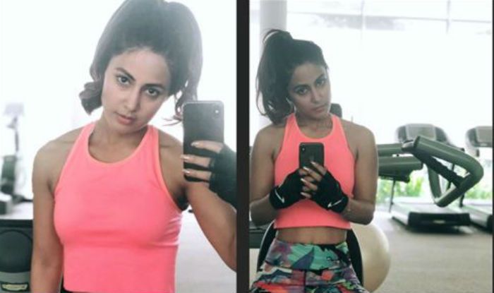 hina khan gym hot