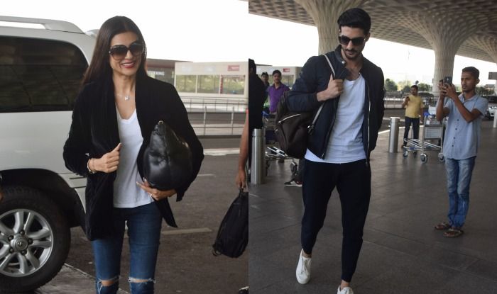 Sushmita Sen Can’t Stop Smiling as She Poses With Rumoured Beau Rohman Shawl at The Airport, See Pictures Sushmita Sen Can’t Stop Smiling as She Poses With Rumoured Beau Rohman Shawl at The Airport, See Pictures