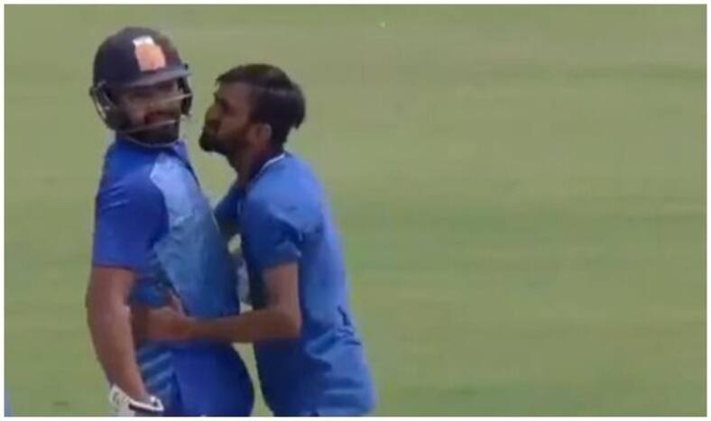 बिहार के खिलाफ क्रिकेट खेलते हुए चौंक गए रोहित शर्मा, जब मैदान पर घटी ये घटना