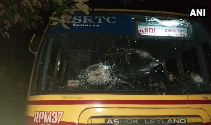 Bus carrying journalists among other passenger vandalised by protesters