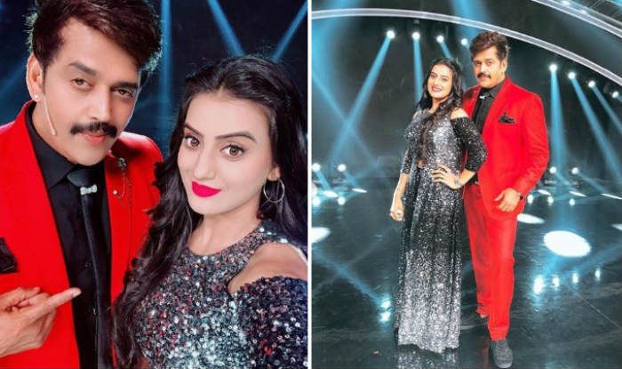 Bhojpuri Sizzler Akshara Singh Looks Super Hot in Shimmery Gown And Red Lips as She Poses With Ravi Kishan at Sa Re Ga Ma Pa Little Champs Stage – See Pictures Bhojpuri Sizzler Akshara Singh Looks Super Hot in Shimmery Gown And Red Lips as She Poses With Ravi Kishan at Sa Re Ga Ma Pa Little Champs Stage – See Pictures