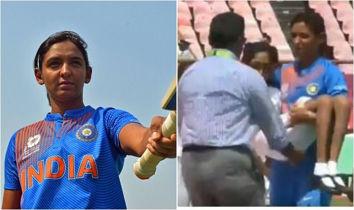 ICC Women’s World T20 2018: Women's Captain Harmanpreet Kaur Wins Hearts as She Carries an Ill Mascot Off The Field Ahead of India-Pakistan Clash | WATCH