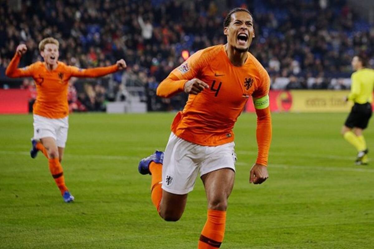 Uefa Nations League Virgil Van Dijk Late Strike Helps Netherlands Play 2 2 Draw Against Germany Dutch Reach Semis India Com