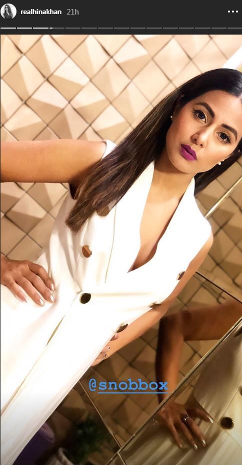 PC: Hina Khan's Instagram story