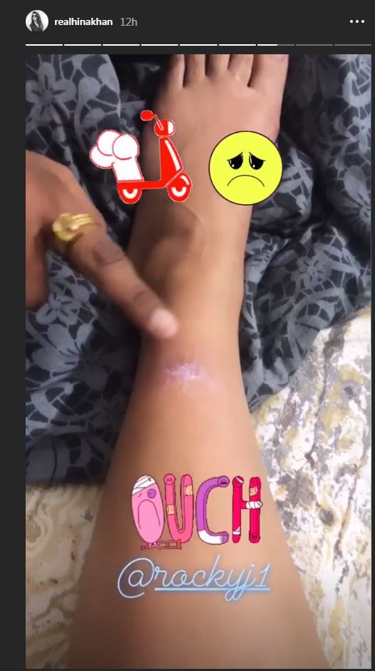 hina khan hurt