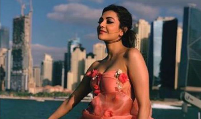 Kajal Kajal Blue Film Sex - Tollywood Hot Actress Kajal Aggarwal Strikes a Mesmerising Pose in Sexy  Floral Peach Gown, See Pics | India.com