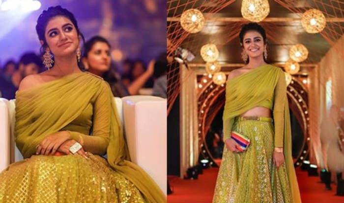 Priya Prakash Varrier Looks Hot And Beautiful in Golden-Green Lehenga, Pictures Will Make You go Crazy Priya Prakash Varrier Looks Hot And Beautiful in Golden-Green Lehenga, Pictures Will Make You go Crazy