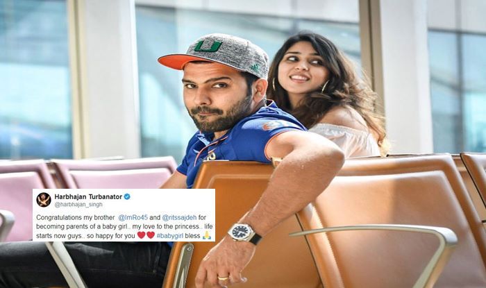 India vs Australia 2018 Tests Harbhajan Singh Congratulates Father Rohit Sharma After Ritika Sajdeh Gave Birth to a Baby Girl India picture